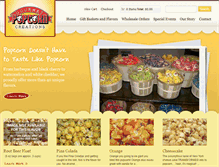 Tablet Screenshot of mygourmetpopcorn.com